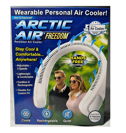 Wearable Air Cooler & Purifier, Artic Air, Personal Air Cooler & Purifier (Neck Fan)