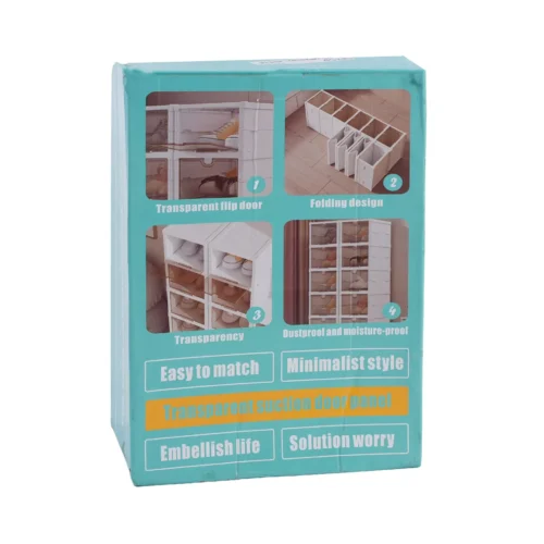 6-Tier Collapsible Shoe Storage Box